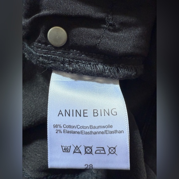 Anine Bing Black Distressed Skinny Jeans - Picture 7 of 13
